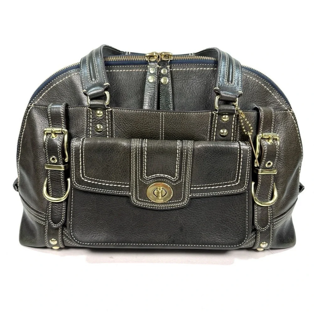 Coach Bag - Hamptons Vintage Miranda Leather Satchel Purse  - No 11085 2007 Y2K